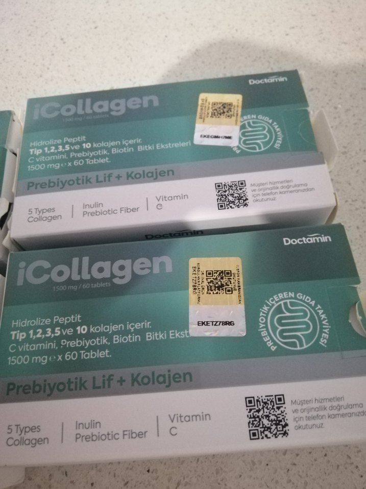 İcollagen, Prebiyotik Lif + Kolajen Takviyesi 60 Tablet - Görsel 2