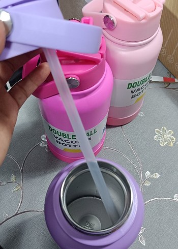 Yeşil Çift Katmanlı Vakumlu Termos - Görsel 10