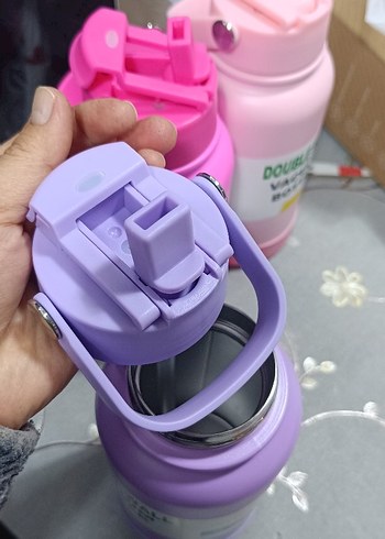 Yeşil Çift Katmanlı Vakumlu Termos - Görsel 9