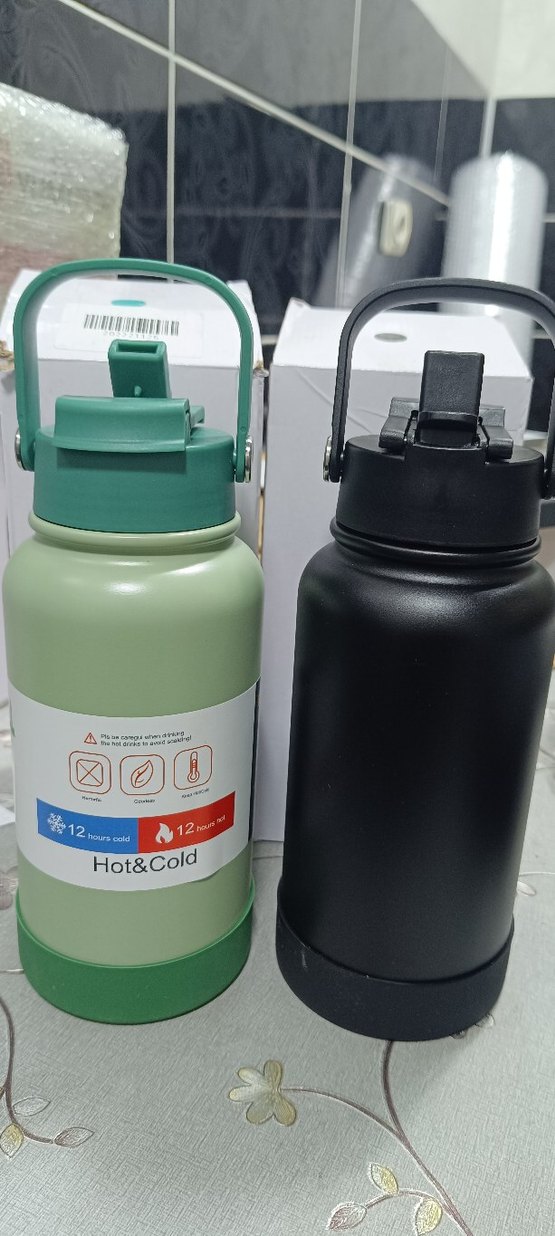 Yeşil Çift Katmanlı Vakumlu Termos - Görsel 2