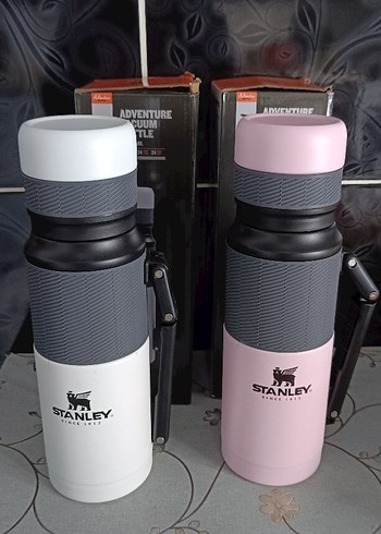 Stanley Termos Şişesi 1.LT Gri ve Pembe - Görsel 2