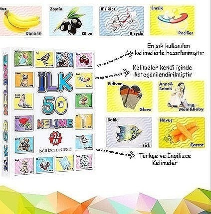 İNGİLİZCE DESTEKLİ İLK 50 KELİME