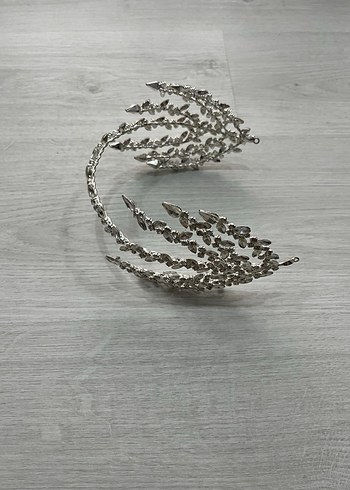 Gelin Tacı Helen model Zirkon taşlı - Görsel 5