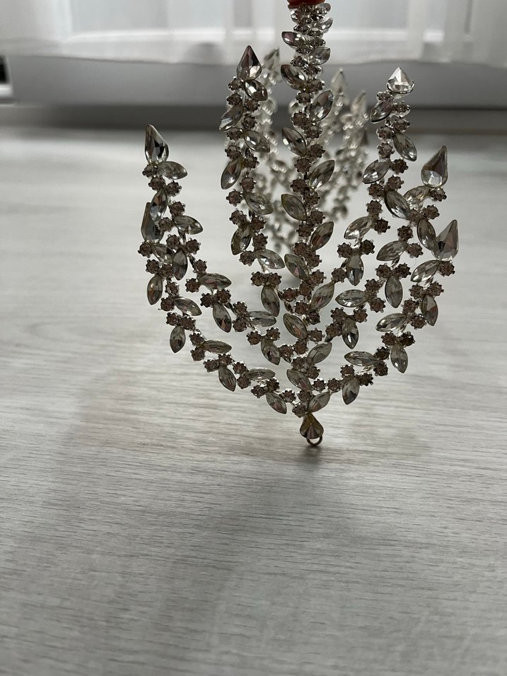 Gelin Tacı Helen model Zirkon taşlı - Görsel 2