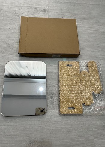 Ahşap Ayaklı Masa aynası - Makyaj aynası Dikdörtgen Ayna - Görsel 2