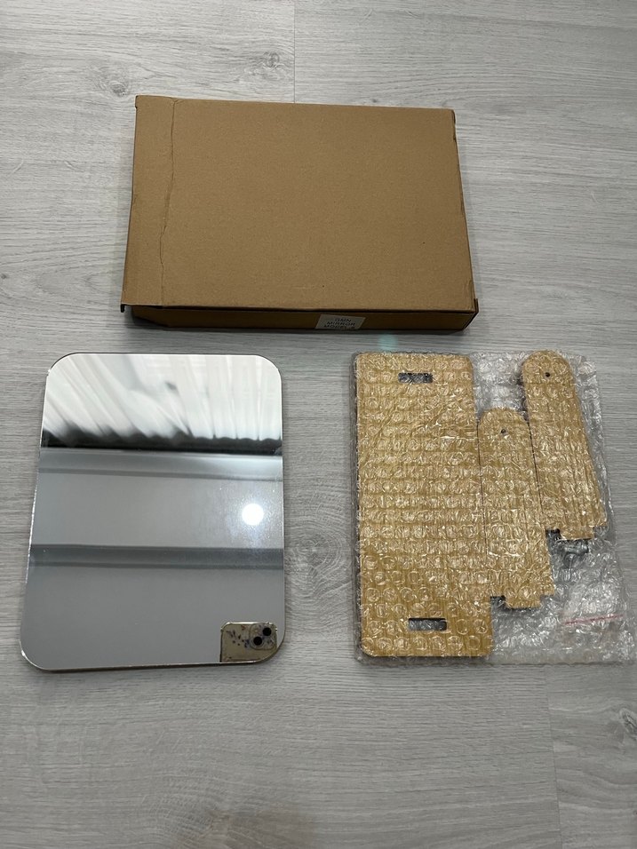 Ahşap Ayaklı Masa aynası - Makyaj aynası Dikdörtgen Ayna - Görsel 2