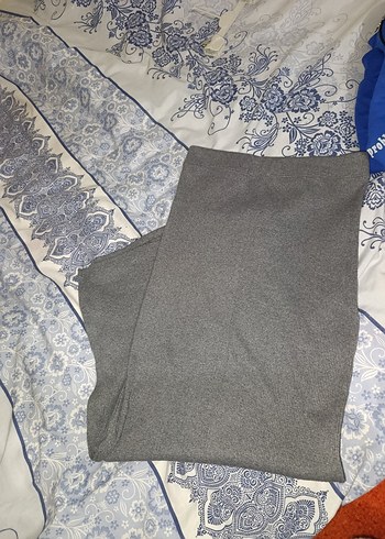 Gri Hamile Pantolonu, Uzun, Yırtmaçlı - Görsel 3