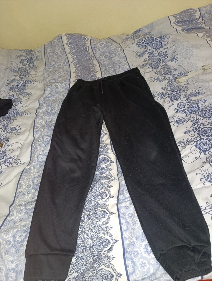 Erkek Siyah Rahat Kesim Fermuarlı Eşofman - Görsel 2