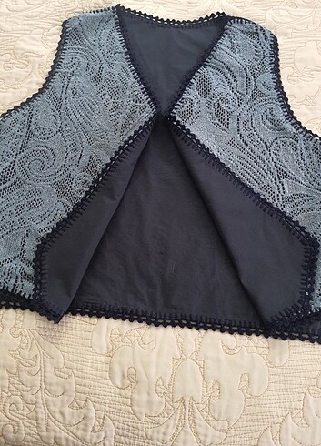 xl Beden ÇIFT TARAFLI DANTEL YELEK