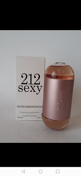 carolina herrera 212 sexy women bayan tester parfüm 