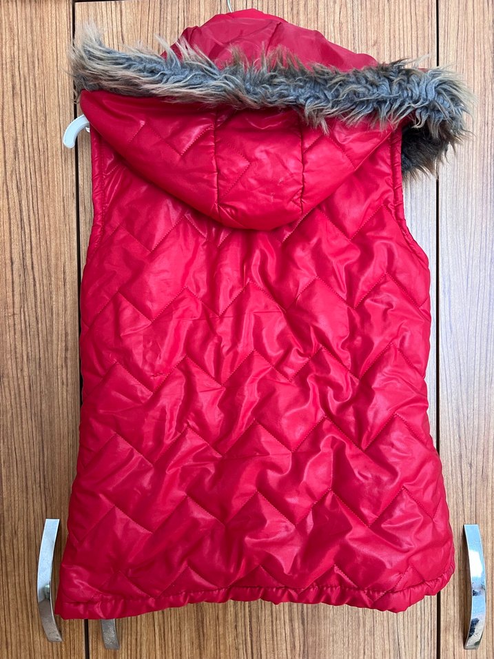 Kırmızı Kadın Yelek - Görsel 2