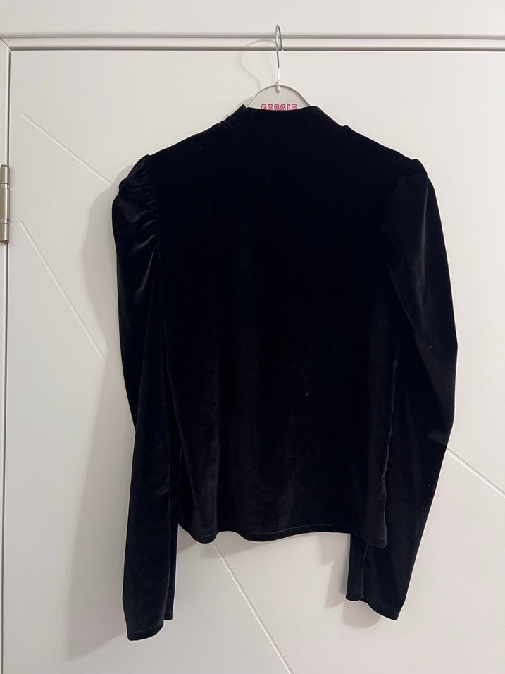 Siyah Süet  Bluz - Görsel 3