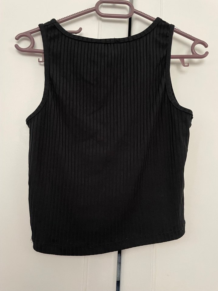 Siyah Zincir Detaylı Baskılı Hamile Tişörtü - Görsel 3