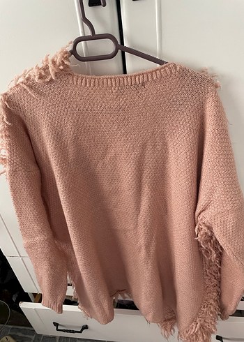 Pembe Yün Kadın Kolsuz Yelek - Görsel 3