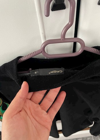 Siyah Kadın Süet Nakışlı Uzun Kollu Bluz - Görsel 4