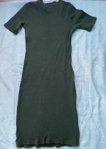 Kadın Yeşil Basic Örme Yün Kazak - Görsel 2