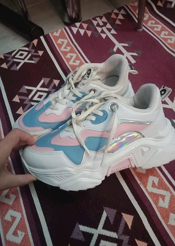 Pastel Renkli Kadın Spor Ayakkabı - Görsel 2