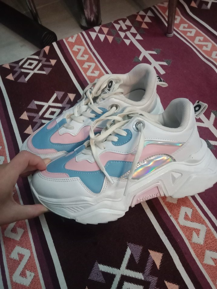 Pastel Renkli Kadın Spor Ayakkabı - Görsel 2