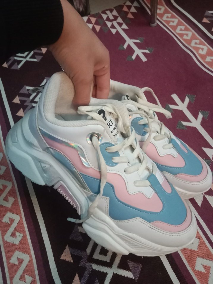 Pastel Renkli Kadın Spor Ayakkabı - Görsel 5