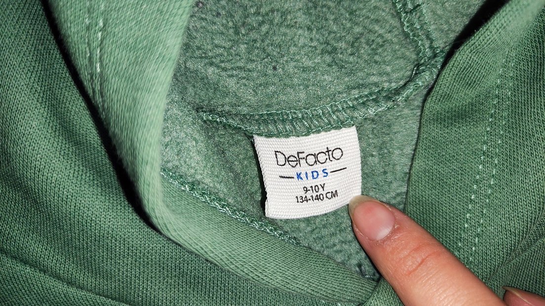 DF Yeşil Cepli Erkek Çocuk Sweatshirt - Görsel 2