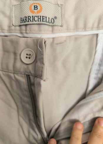 Erkek Krem Rahat Kesim Pantolon - Görsel 2