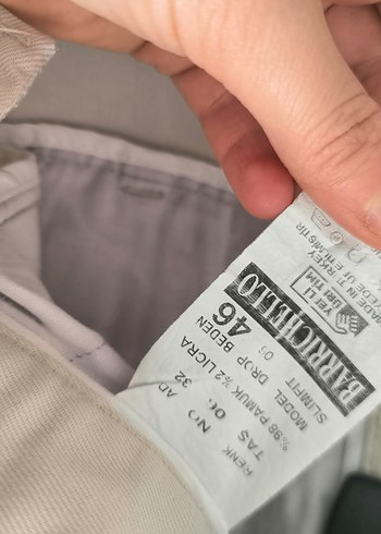 Erkek Krem Rahat Kesim Pantolon - Görsel 3