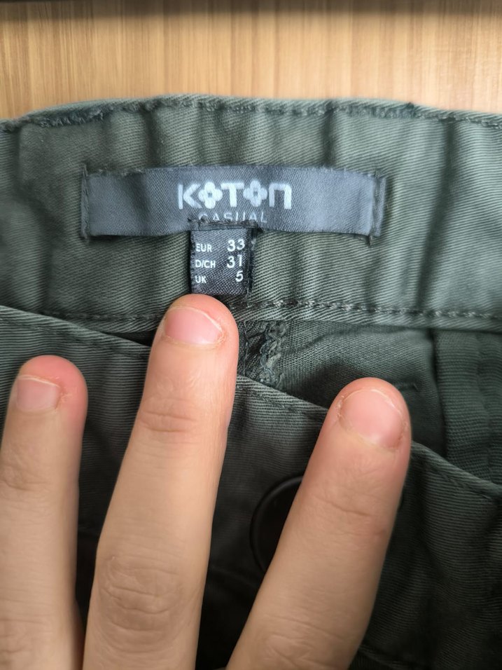 Erkek yeşil Normal Kesim Pantolon - Görsel 2