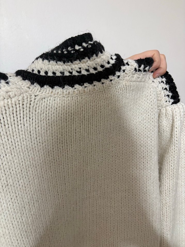 Mudo Boğazlı Örgü Kazak - Görsel 2