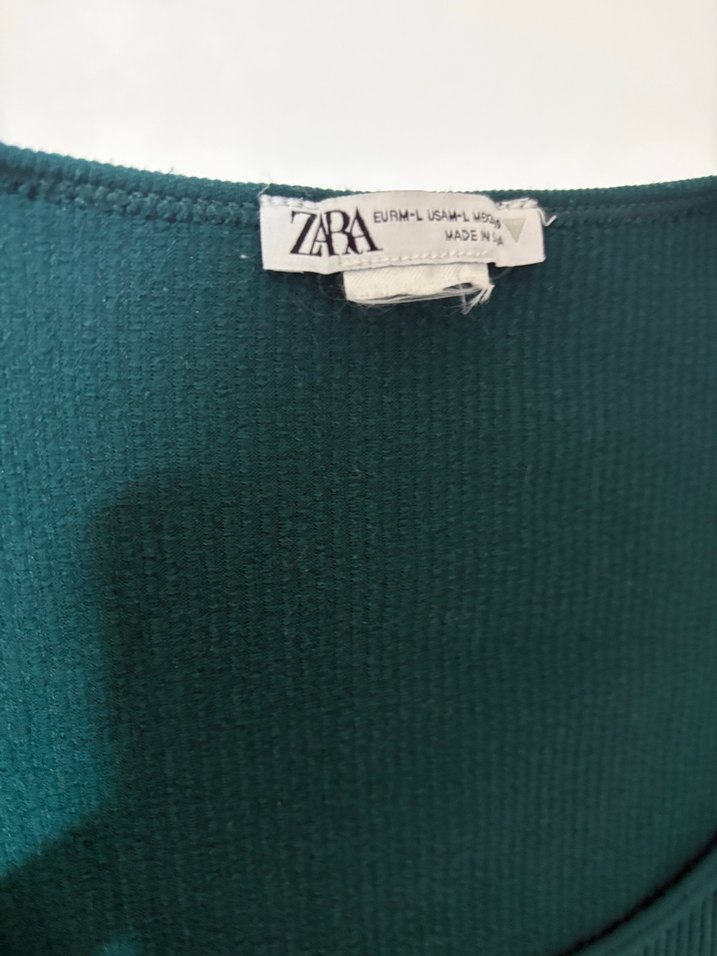 Zara Yeşil Kadın Crop - Görsel 2