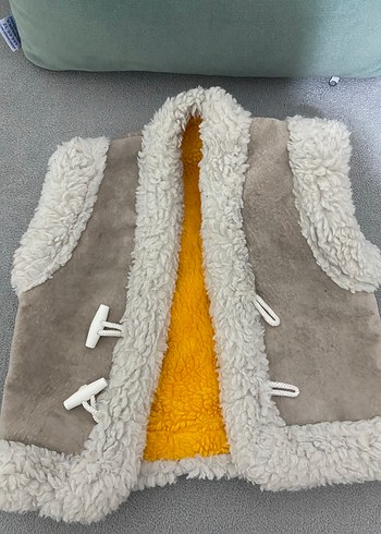 Sarı ve Gri Nakışlı yelek - Görsel 4