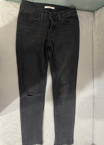 Gri Kadın Skinny Denim Pantolon - Görsel 4