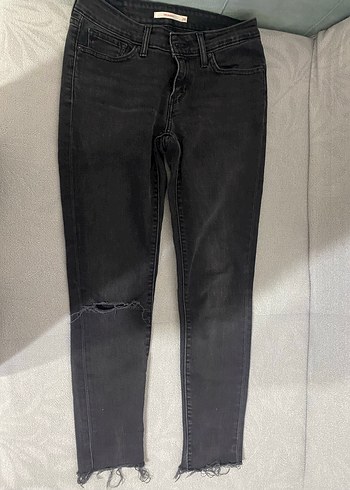 Gri Kadın Skinny Denim Pantolon - Görsel 3
