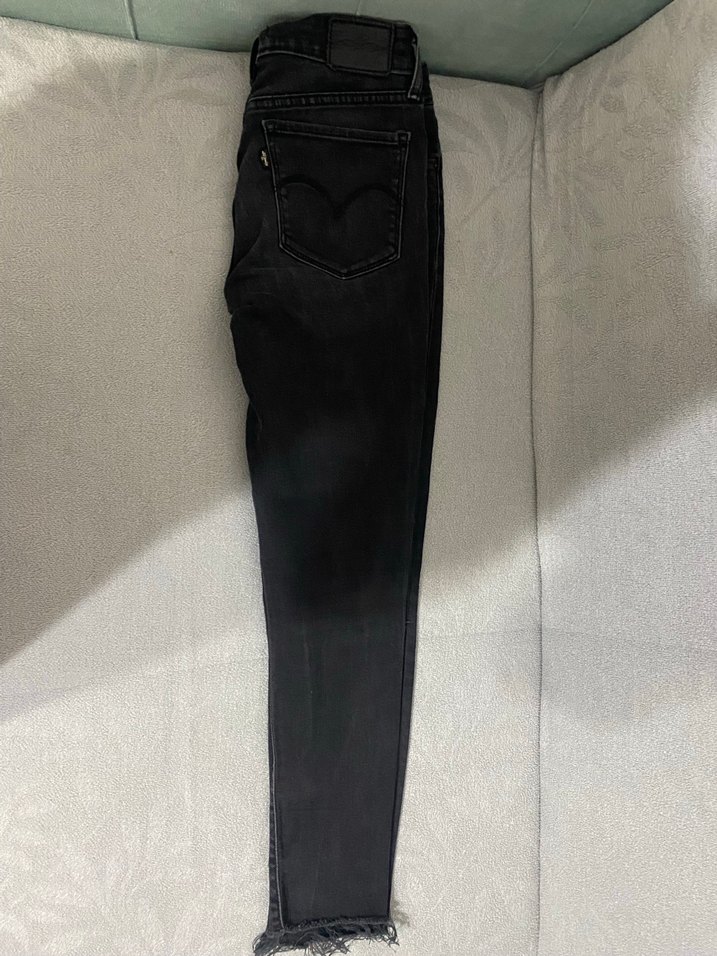 Gri Kadın Skinny Denim Pantolon - Görsel 2