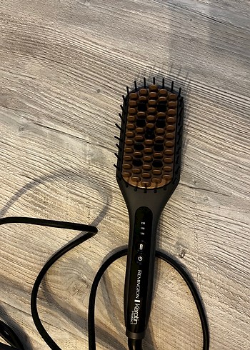 Kahverengi Saç Düzleştirici Fırça - Görsel 3