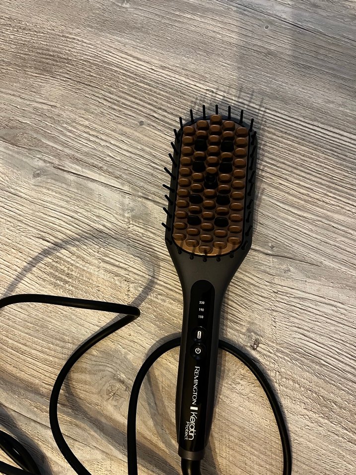 Kahverengi Saç Düzleştirici Fırça - Görsel 3