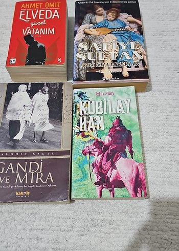 Çeşitli Kitaplar: Vatanım, Elveda, Gandi ve Diğerleri - Görsel 2