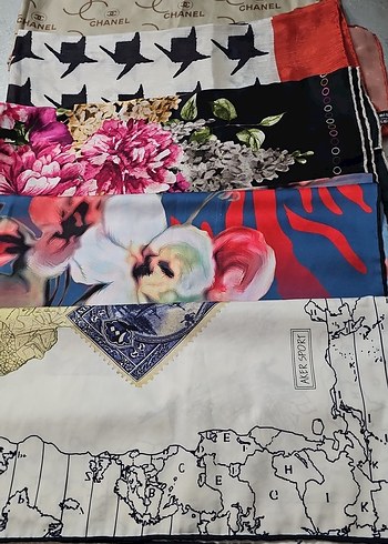 Parisli Avangart Kadın İpek Şal - Görsel 2