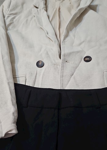 Kadın Siyah Midi Pilili Kumaş Pantolon - Görsel 2