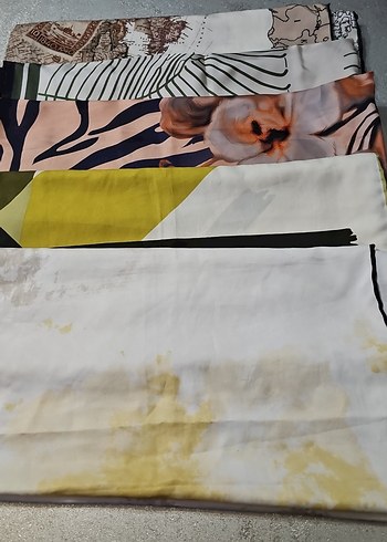 Kadın Çok Renkli Modern Desenli Şal - Görsel 2