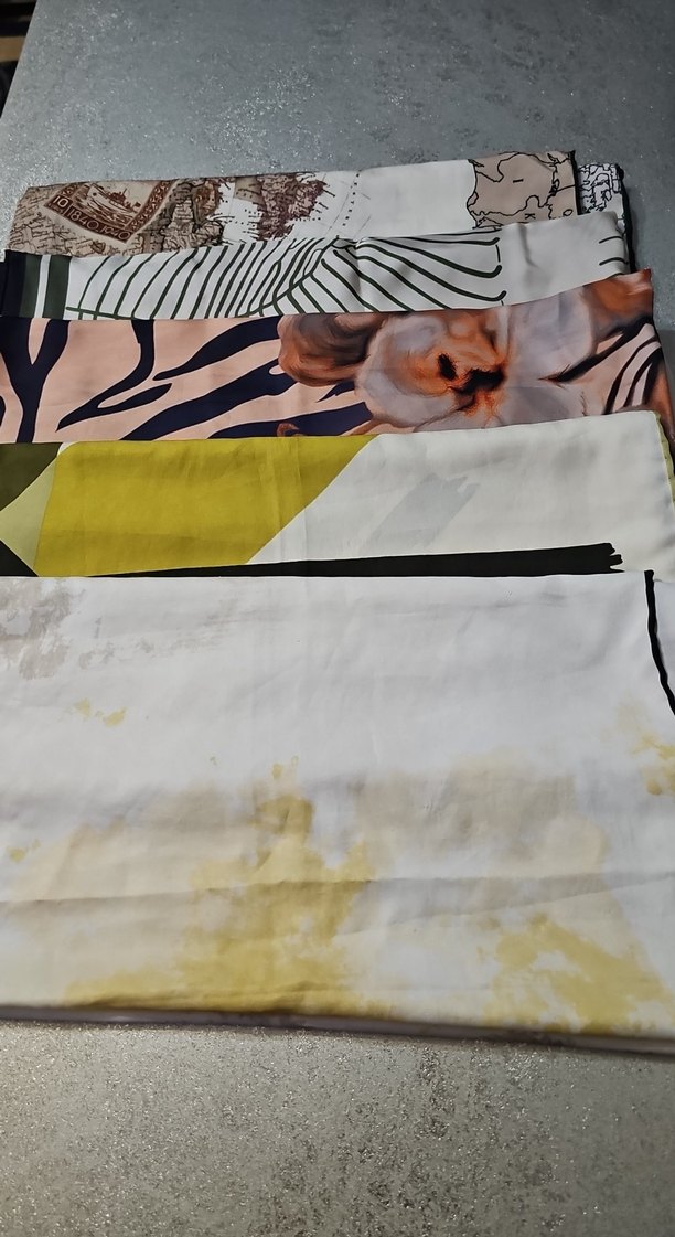 Kadın Çok Renkli Modern Desenli Şal - Görsel 2