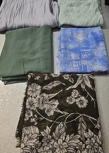 Bohem Mavi Desenli Kadın Şal - Görsel 2