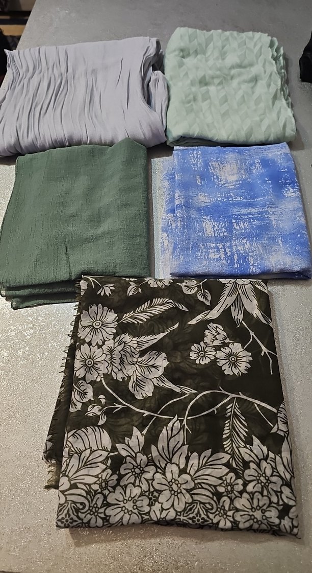 Bohem Mavi Desenli Kadın Şal - Görsel 2