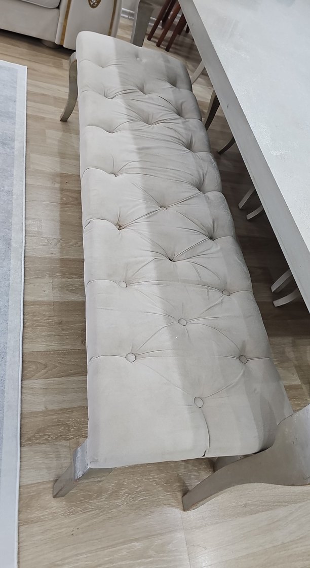 Beyaz Mermer Görünümlü Dekoratif Masa - Görsel 3