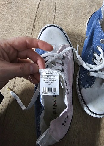 Defacto Mavi Denim Sneakers Stiletto Topuklu