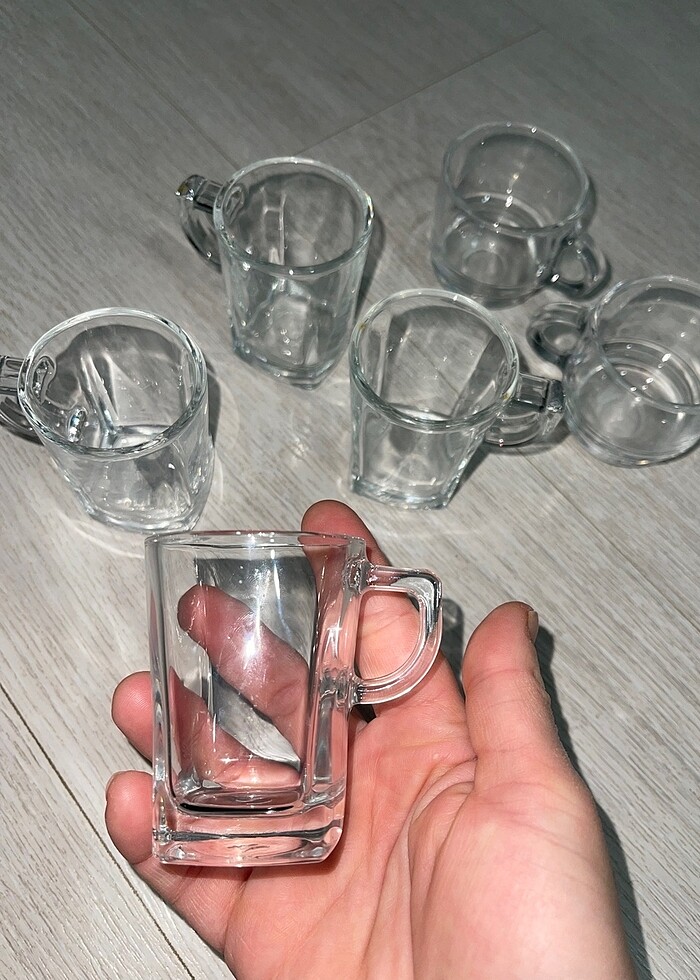 6 lı cam fincan - Görsel 2