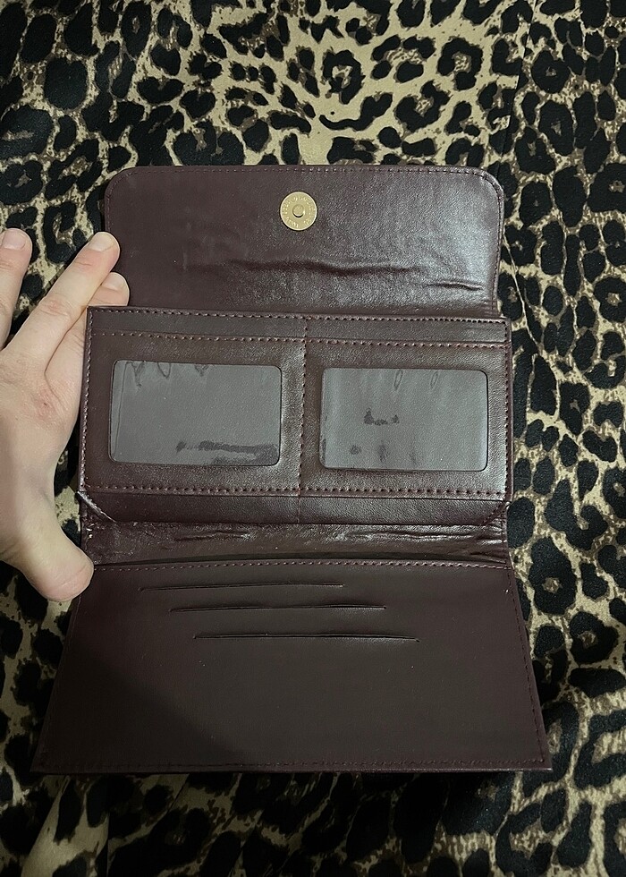 Bordo cüzdan - Görsel 2