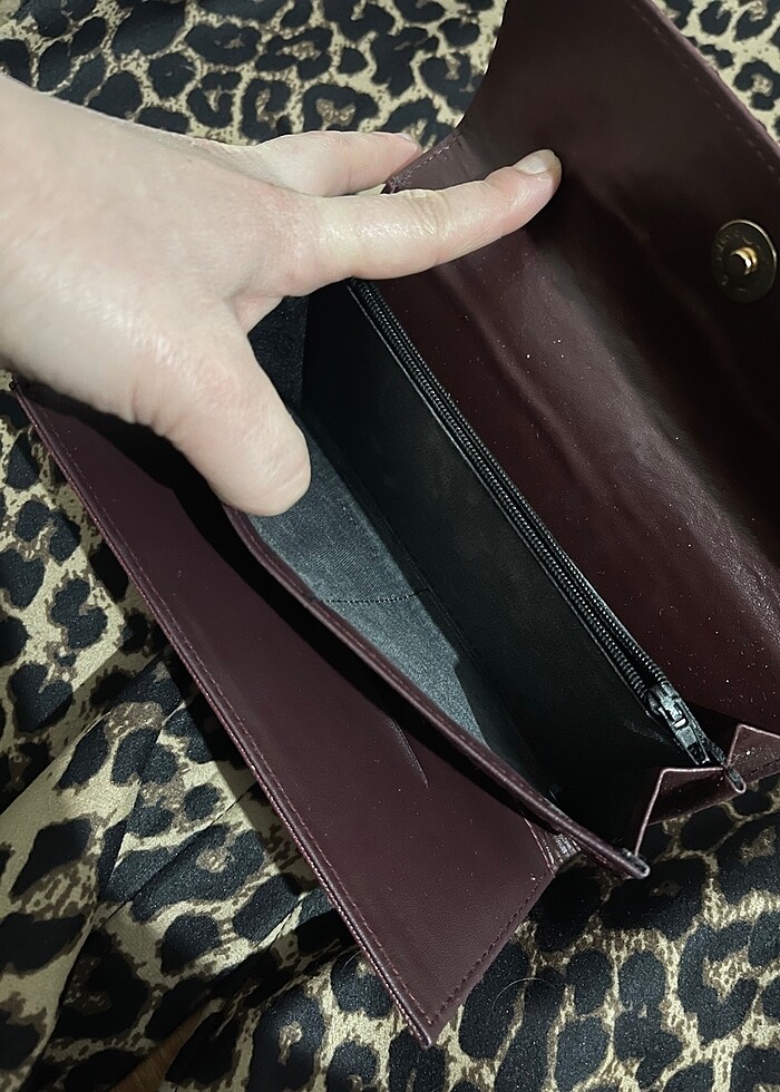 Bordo cüzdan - Görsel 3
