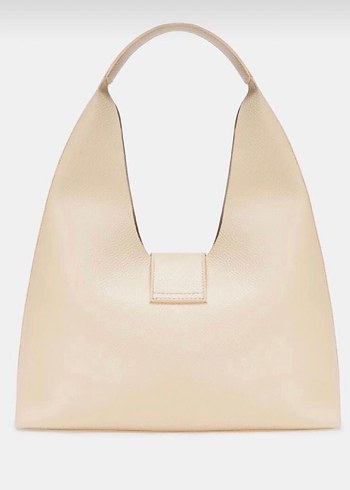 Bej Deri Kadın Çanta - Görsel 3