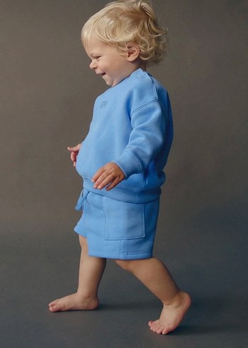 Mavi Bebek Takım GAP Nakışlı 3-6 ay - Görsel 2