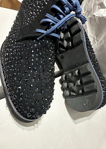 Mavi Parlak TaşlıÇok Şık  Erkek Bot 40 Numara - Görsel 6